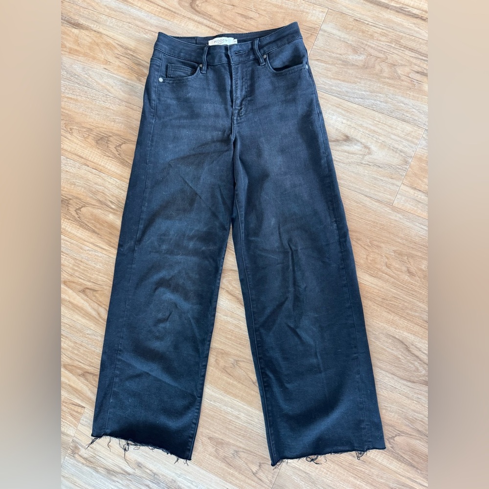 Women's Black Wide Leg Jeans